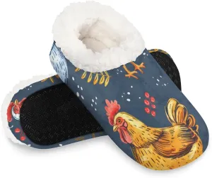 Closed Back Slippers for Women Men Cozy Warm House Slippers Indoor Outdoor House Shoes