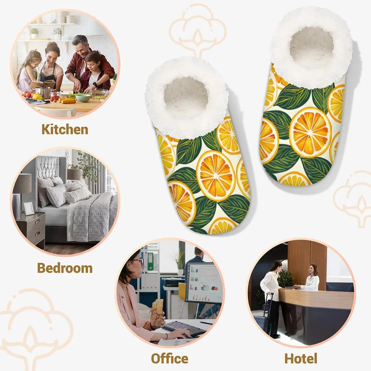 Closed Back Slippers for Women Men Cozy Warm House Slippers Indoor Outdoor House Shoes