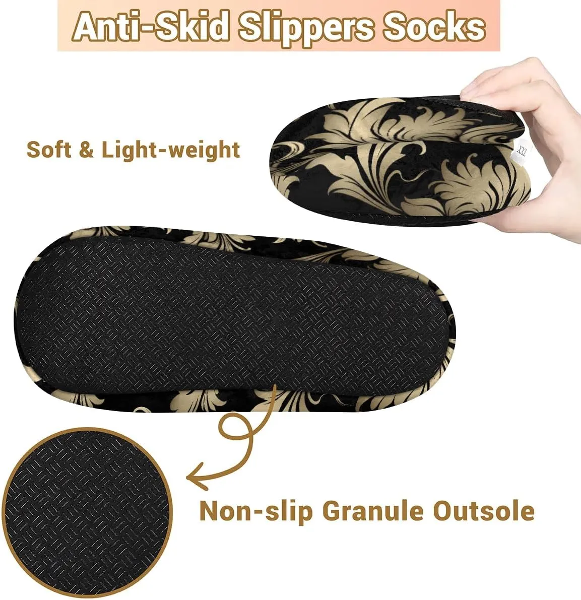 Closed Back Slippers for Women Men Cozy Warm House Slippers Indoor Outdoor House Shoes