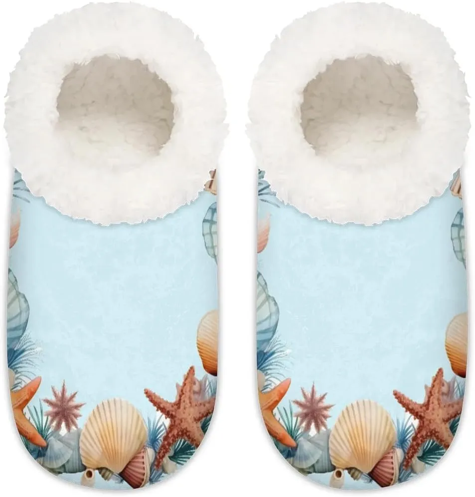 Closed Back Slippers for Women Men Cozy Warm House Slippers Indoor Outdoor House Shoes