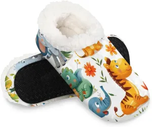 Closed Back Slippers for Women Men Cozy Warm House Slippers Indoor Outdoor House Shoes