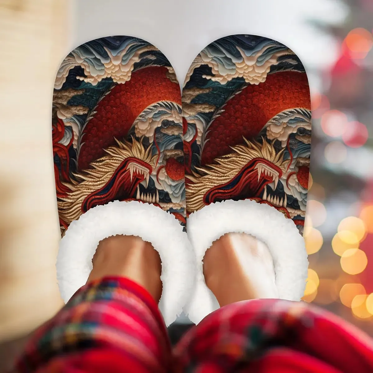 Closed Back Slippers for Women Men Cozy Warm House Slippers Indoor Outdoor House Shoes