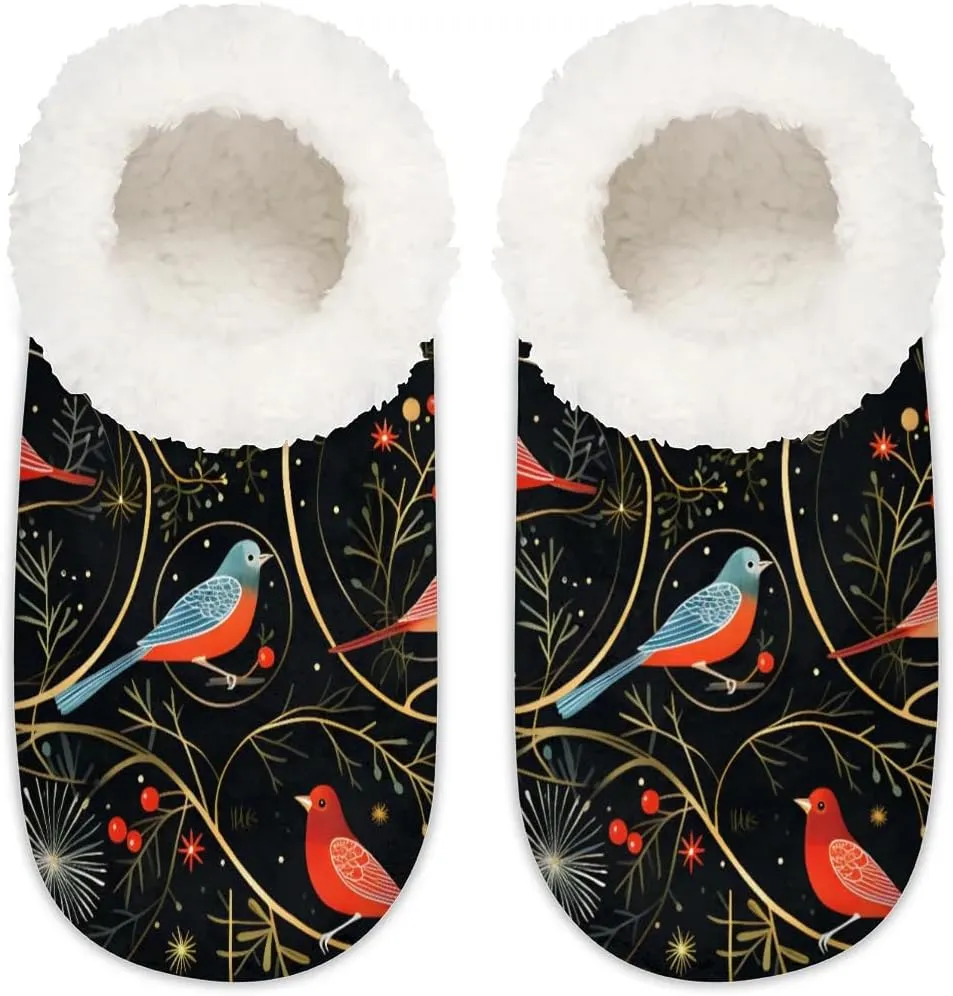 Closed Back Slippers for Women Men Cozy Warm House Slippers Indoor Outdoor House Shoes