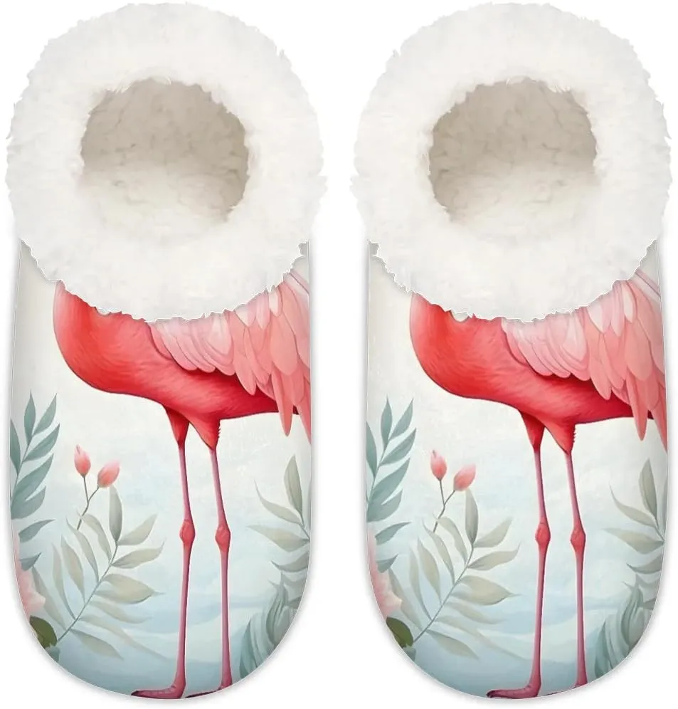 Closed Back Slippers for Women Men Cozy Warm House Slippers Indoor Outdoor House Shoes