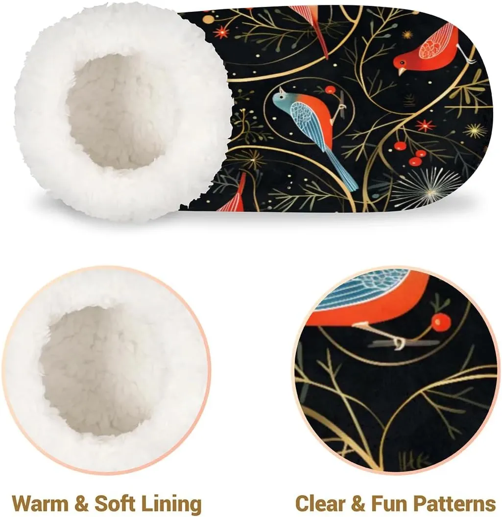 Closed Back Slippers for Women Men Cozy Warm House Slippers Indoor Outdoor House Shoes