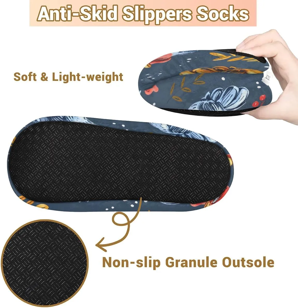 Closed Back Slippers for Women Men Cozy Warm House Slippers Indoor Outdoor House Shoes