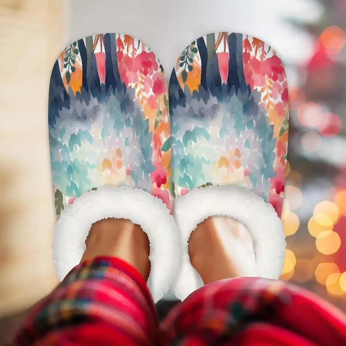 Closed Back Slippers for Women Men Cozy Warm House Slippers Indoor Outdoor House Shoes