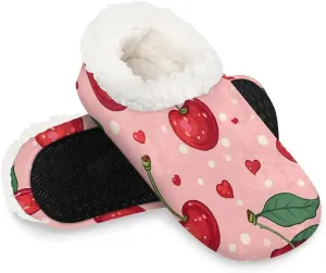 Closed Back Slippers for Women Men Cozy Warm House Slippers Indoor Outdoor House Shoes