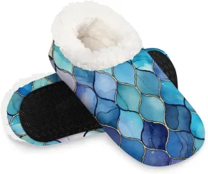 Closed Back Slippers for Women Men Cozy Warm House Slippers Indoor Outdoor House Shoes