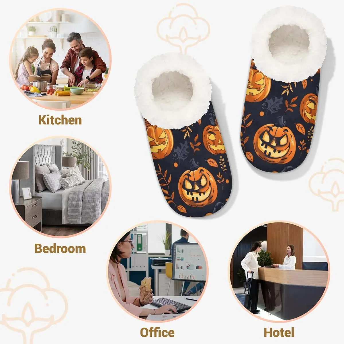 Closed Back Slippers for Women Men Cozy Warm House Slippers Indoor Outdoor House Shoes
