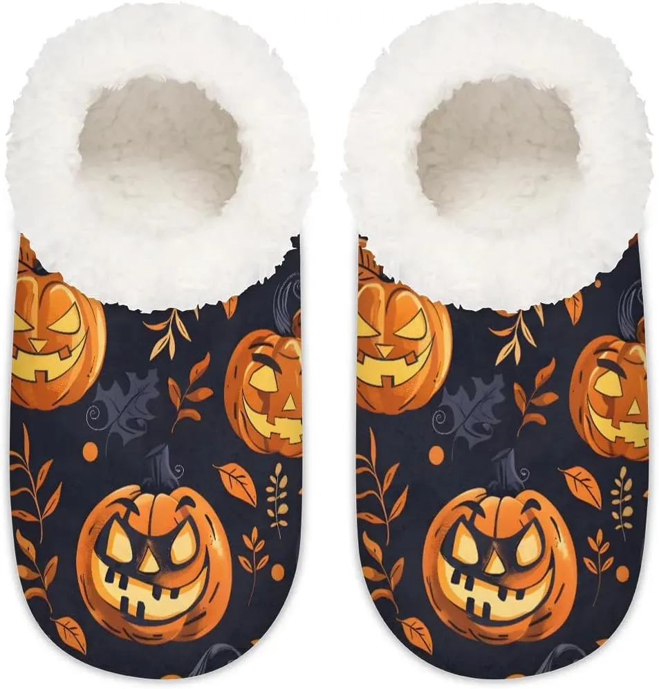 Closed Back Slippers for Women Men Cozy Warm House Slippers Indoor Outdoor House Shoes