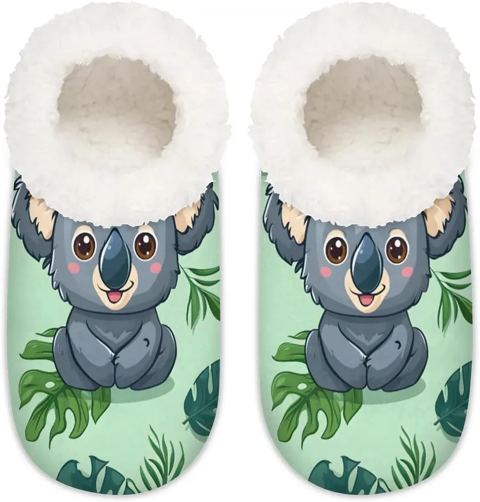 Closed Back Slippers for Women Men Cozy Warm House Slippers Indoor Outdoor House Shoes