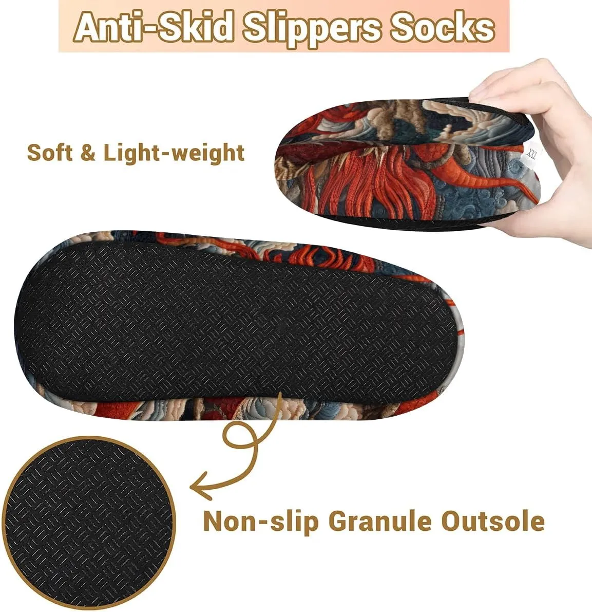 Closed Back Slippers for Women Men Cozy Warm House Slippers Indoor Outdoor House Shoes