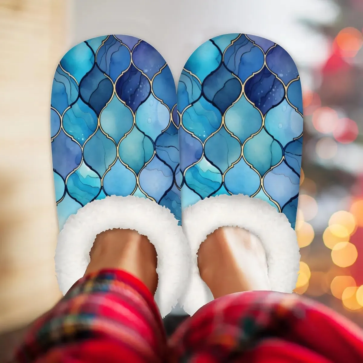 Closed Back Slippers for Women Men Cozy Warm House Slippers Indoor Outdoor House Shoes