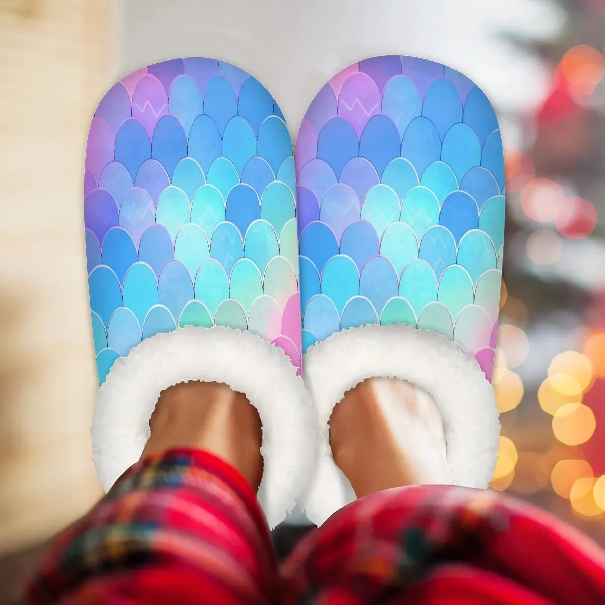 Closed Back Slippers for Women Men Cozy Warm House Slippers Indoor Outdoor House Shoes