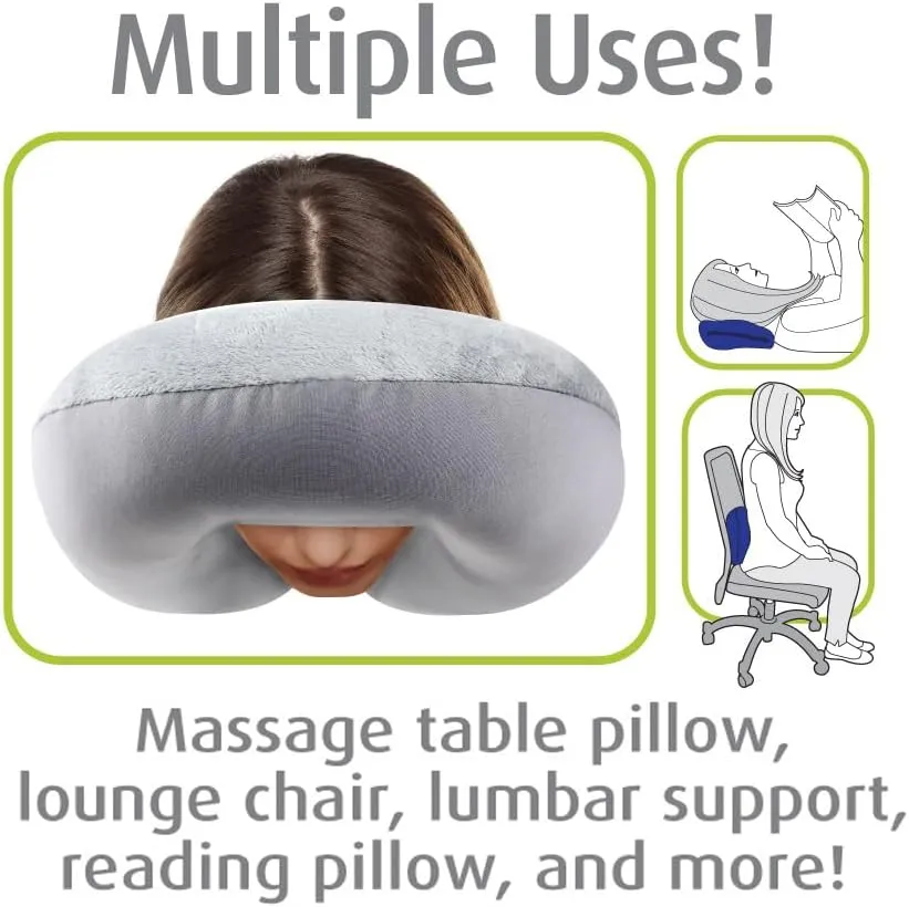 Cloudz (Set of 2 Adult & Kids/Youth Microbead Airplane Travel Neck Pillows : (1) Adult Travel Neck Pillow - Blue & (1) Kids Travel Neck Pillow - Sea Life
