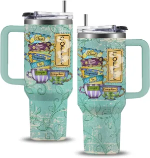 Coffee Lover Tumbler Christ Offers Forgiveness for Everyone Everywhere Jesus Stainless Steel Insulated Tumbler Rustic Retro Gift for Women Men Friends 40oz