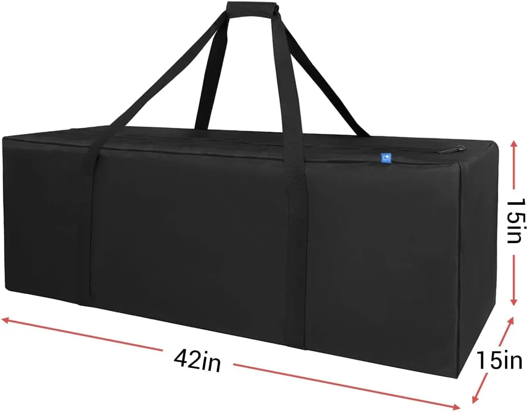 COOLBEBE 42" Sports Duffle Bag - 150L Extra Large Travel Duffel Luggage Bag with Upgrade Zipper, Sturdy & Water Resistant, Black