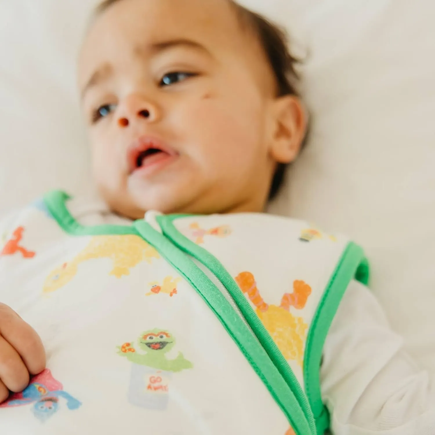 Copper Pearl Sleep Sack: Warm and Cozy Baby Bag in a Variety of Trendy Designs, Safe Alternative to Blankets, Sleeveless Baby Sleep Sack Swaddle Sizes Newborn to 24 Months - Sesame Friends
