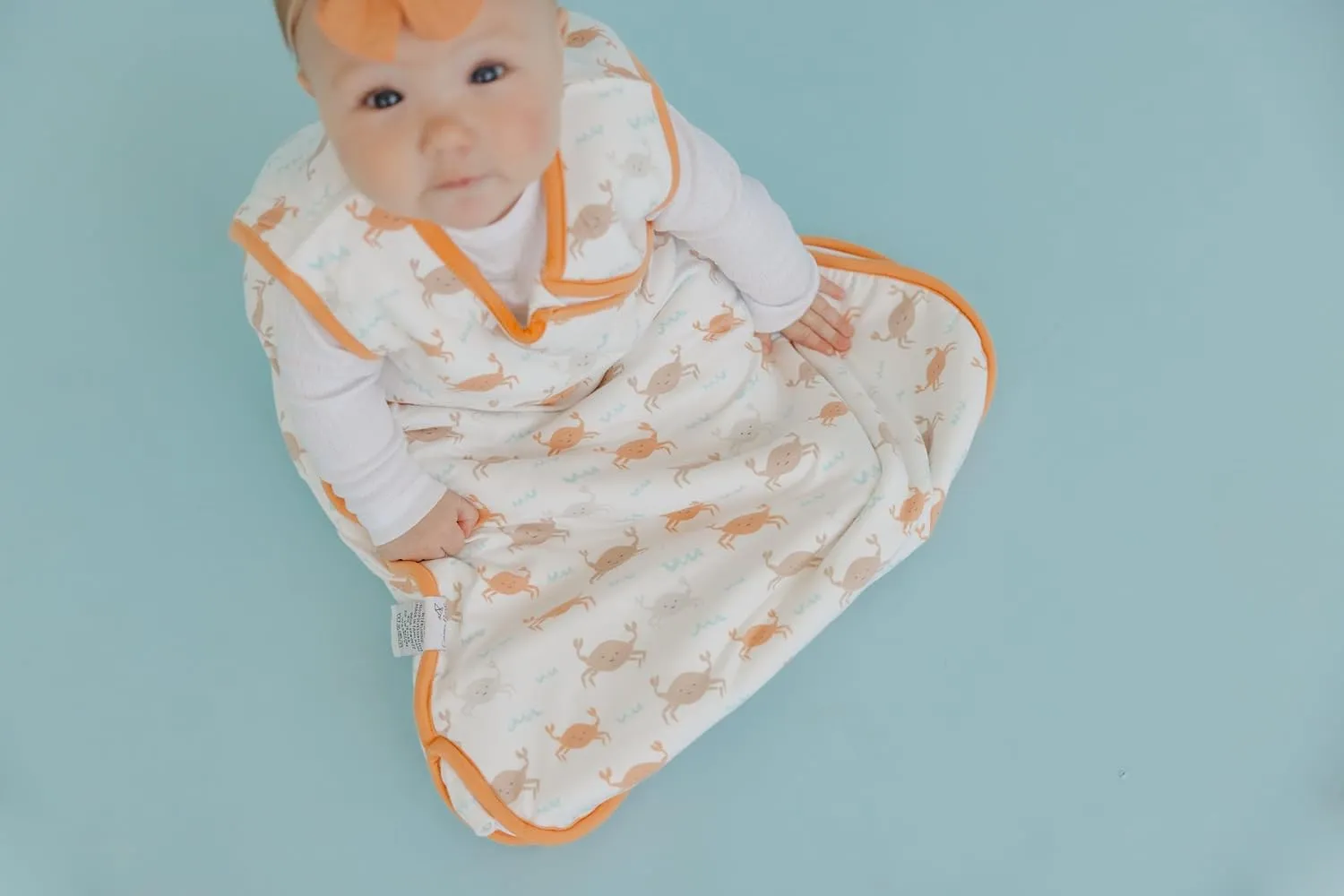 Copper Pearl Sleep Sack: Warm and Cozy Baby Bag in a Variety of Trendy Designs, Safe Alternative to Blankets, Sleeveless Baby Sleep Sack Swaddle Sizes Newborn to 24 Months - Tide