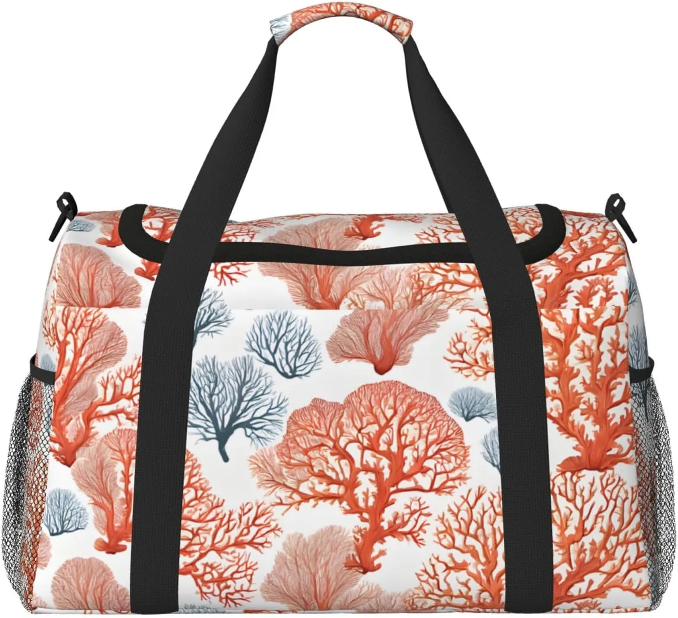 Coral Reef Durable Portable Crossbody Travel Bag, A Good Companion For Long-Distance Travel