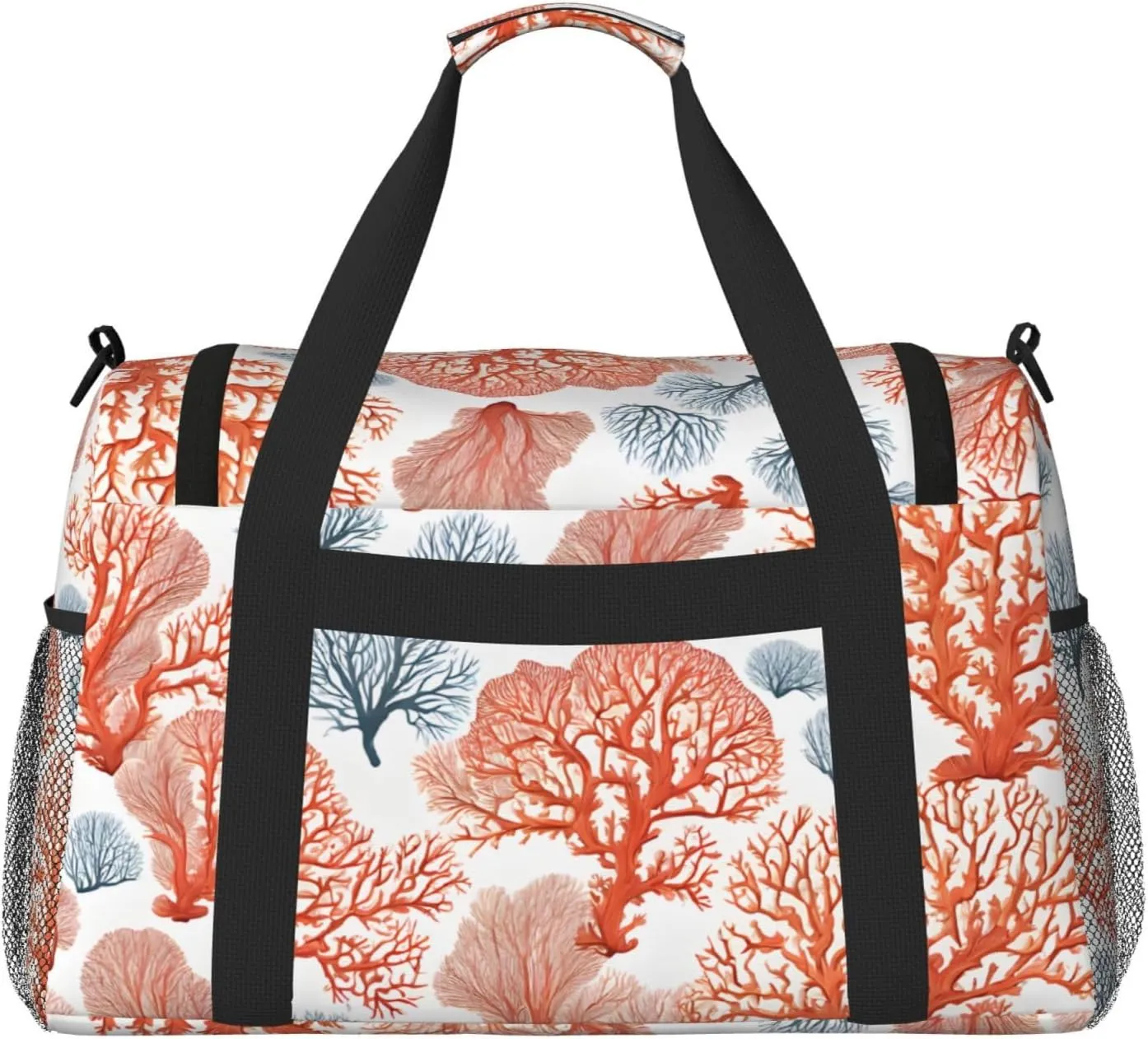 Coral Reef Durable Portable Crossbody Travel Bag, A Good Companion For Long-Distance Travel