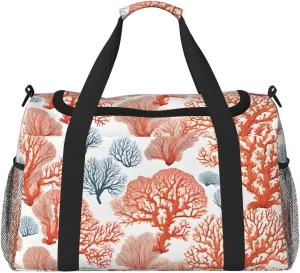 Coral Reef Durable Portable Crossbody Travel Bag, A Good Companion For Long-Distance Travel