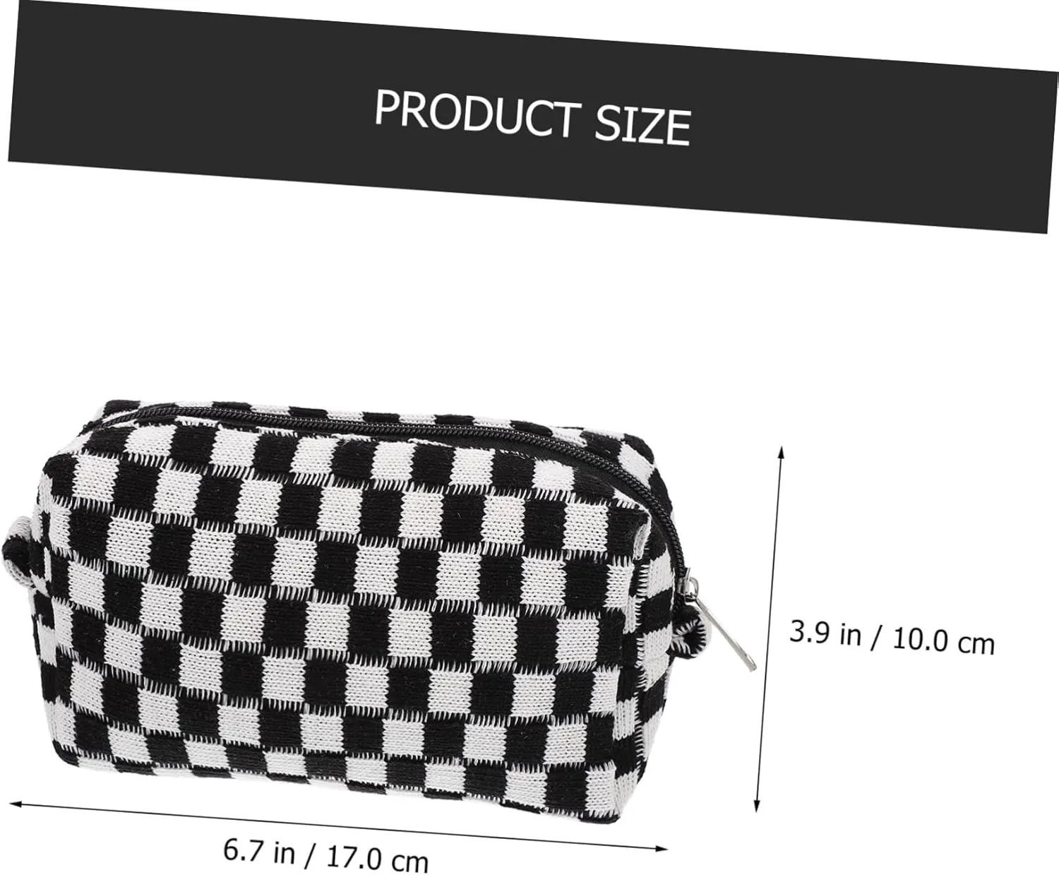 Cosmetic Bag Travel Toiletry Bag for Women Fashion Stationary Bag Woolen Yarn Makeup Bag Makeup Bags Travel Bag Toiletry Practical Makeup Pouch Checkered Miss Cloth Fixed Package
