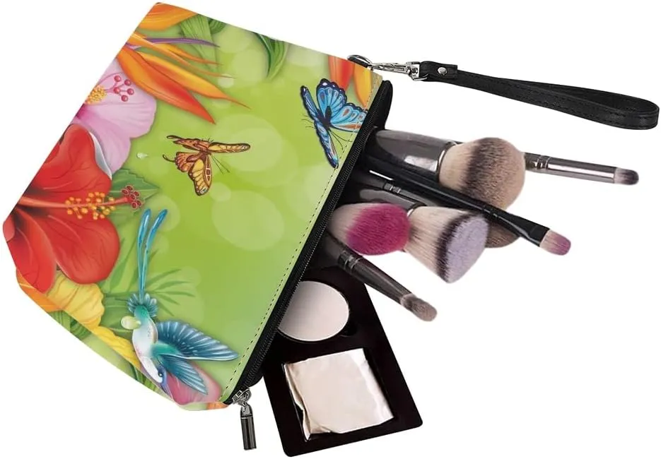 Cosmetic Bags for Purse Cute Sea Turtle Small Hanging Portable Makeup Bag Brush Holder Pouch Cosmetics Organizer Bag for Women