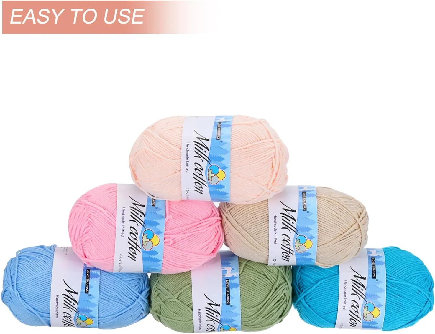 Cotton Yarn,65% Cotton and 35% Acrylic Fibers Soft Knitting Yarn [for Hand DIY Bag Cushion Crocheting Knitting Projects Home Decor], -3 Skeins/3×218yards/3×3.53oz/Dark Red