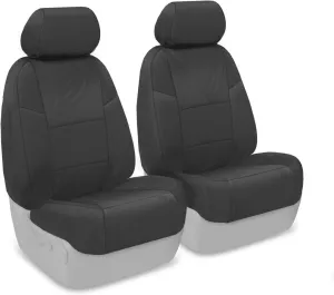 Coverking Front 50/50 Bucket Custom Fit Seat Cover for Select Mazda CX-5 Models - Ballistic (Charcoal)