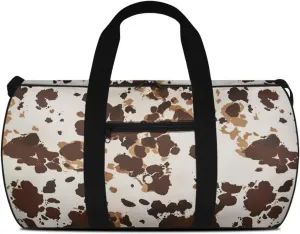 Cow Travel Duffle Bag, Weekender Travel Bag Small Gym Bag for Women, Hospital Bag for Labor and Delivery, Overnight Bag Luggage Bag, Airplane Travel Essentials for Flying