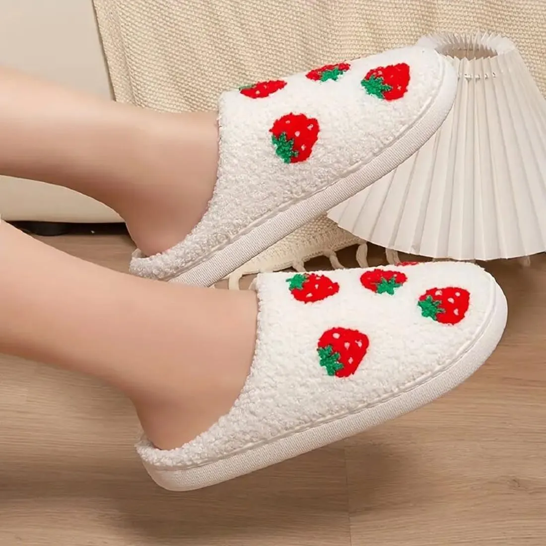 Cowboy Boot And Cowgirl Hat Slippers For Women Men Cute Strawberry Slippers Cozy Couple Indoor Outdoor House Slippers