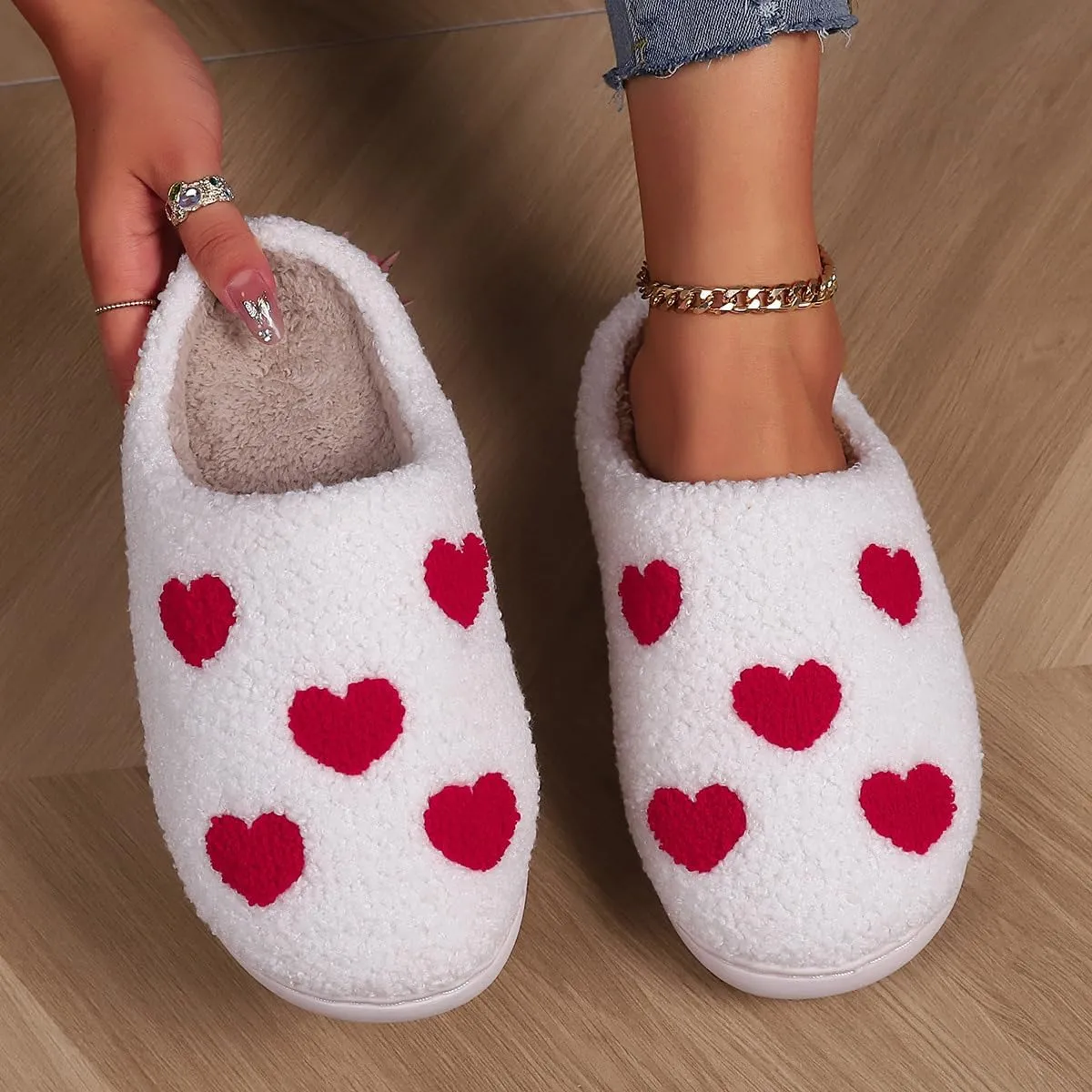 Cowboy Boot And Cowgirl Hat Slippers For Women Men Cute Strawberry Slippers Cozy Couple Indoor Outdoor House Slippers