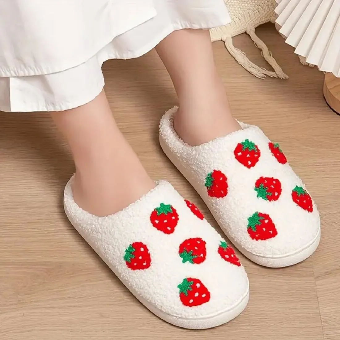 Cowboy Boot And Cowgirl Hat Slippers For Women Men Cute Strawberry Slippers Cozy Couple Indoor Outdoor House Slippers