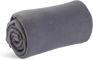 Cozy-Soft Microfleece Travel Blanket, 50x60 Inch, Lightweight, Compact, Perfect for Airplane and Car, Charcoal