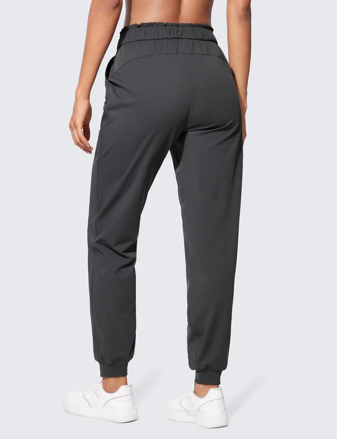 CRZ YOGA 4-Way Stretch High Waisted Joggers for Women Casual Dress Work Workout Pants Pockets