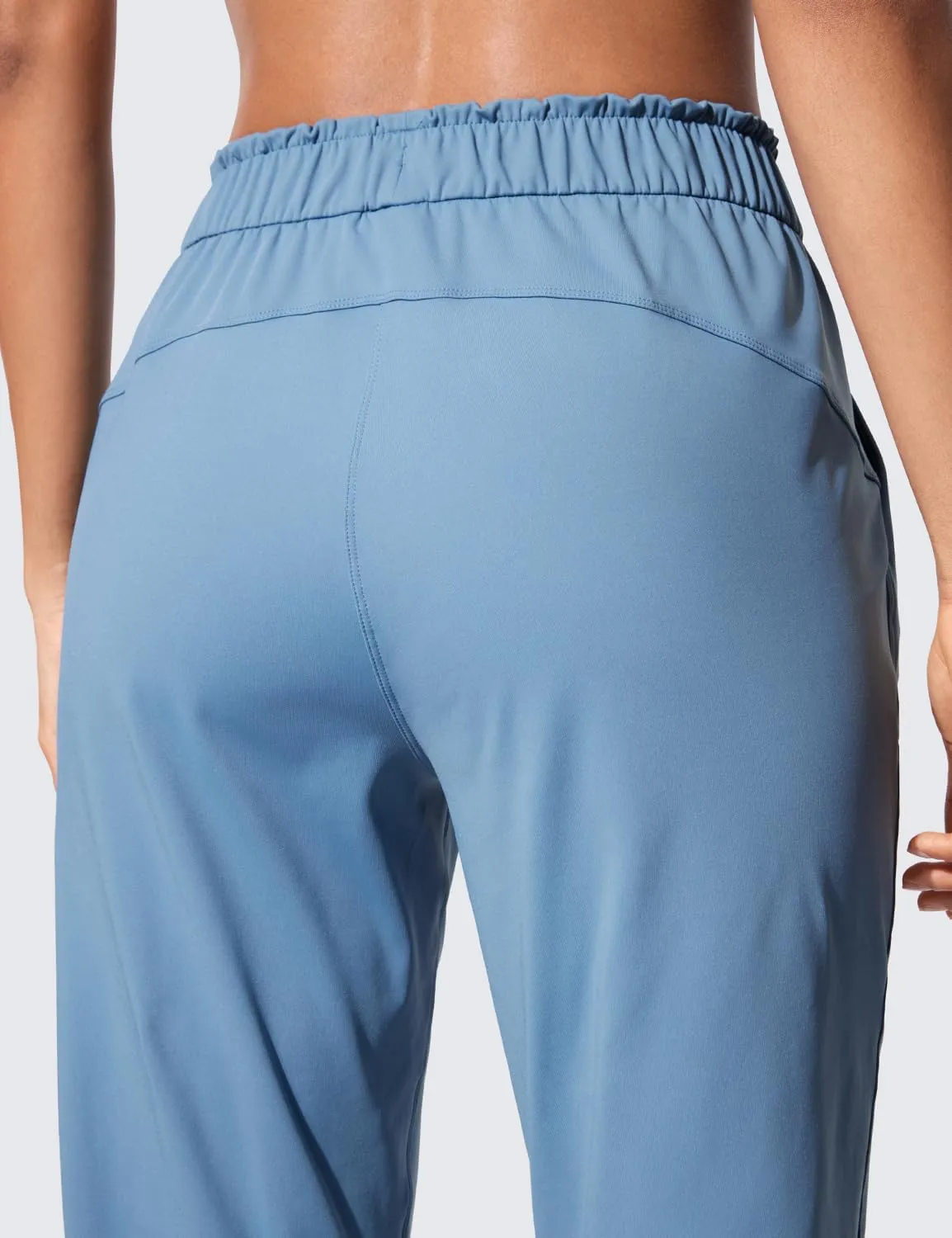 CRZ YOGA 4-Way Stretch High Waisted Joggers for Women Casual Dress Work Workout Pants Pockets