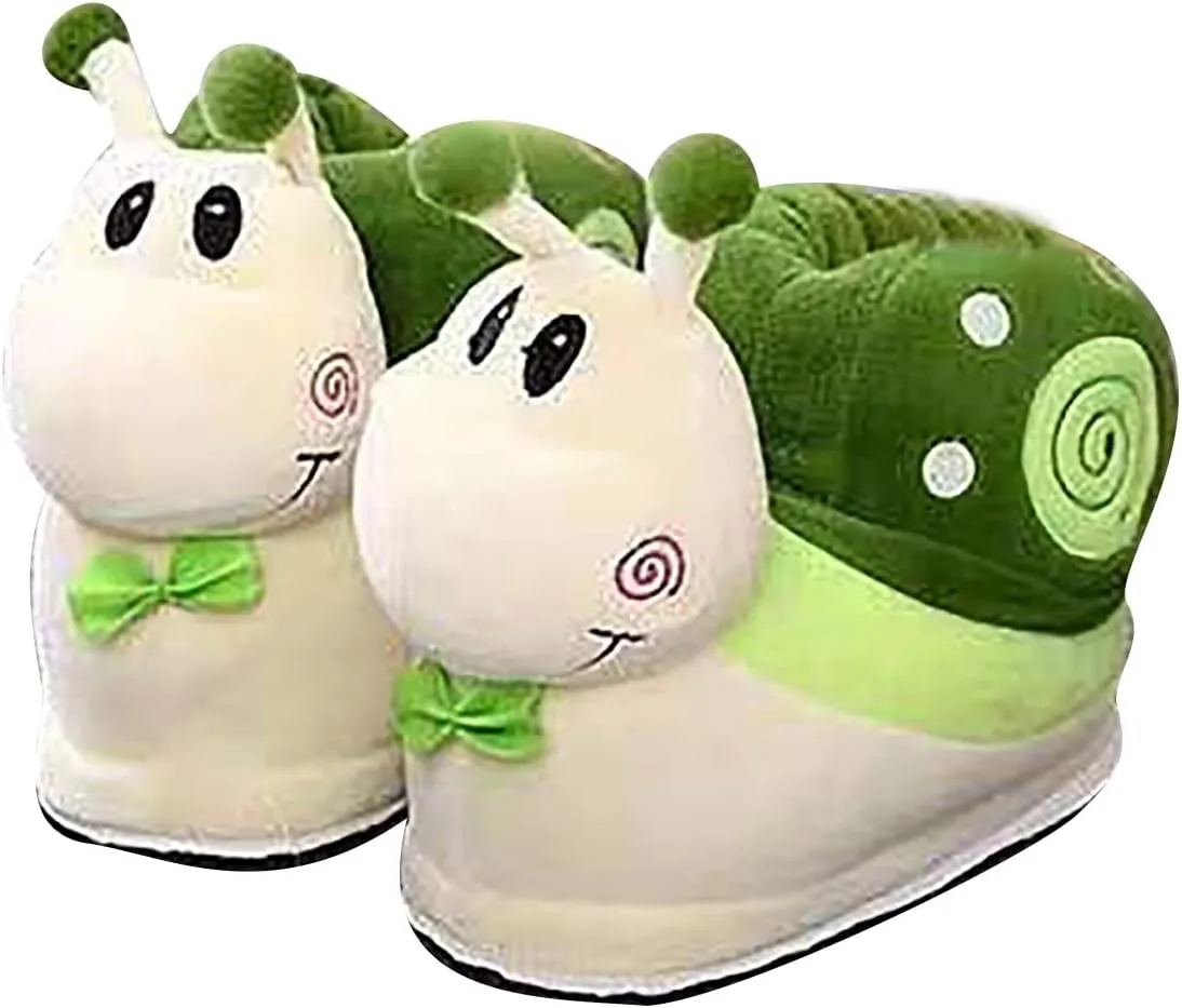 Cute Snail-Shaped Slippers - Warm Cartoon Cotton Slippers for Soft Winter Warmth