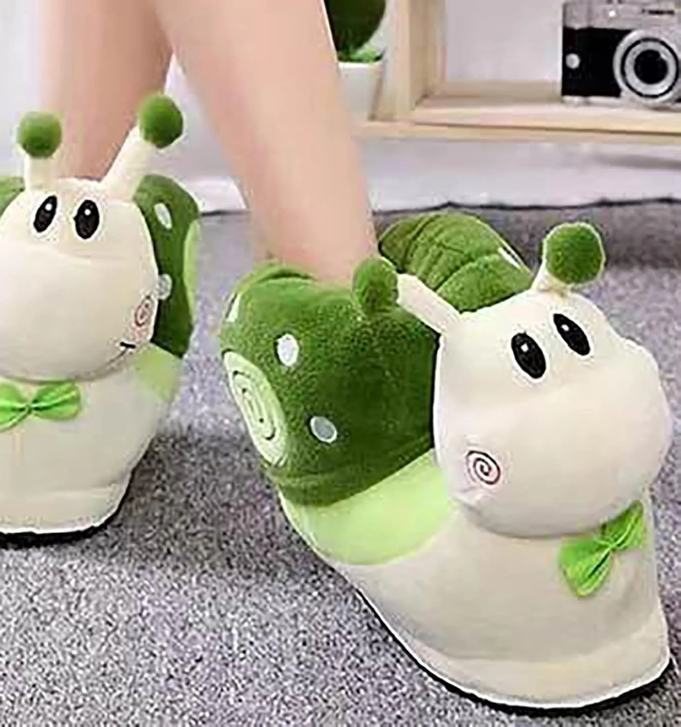 Cute Snail-Shaped Slippers - Warm Cartoon Cotton Slippers for Soft Winter Warmth