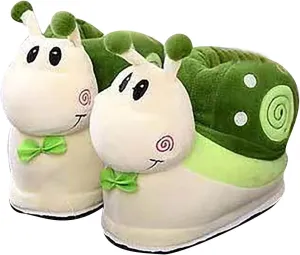 Cute Snail-Shaped Slippers - Warm Cartoon Cotton Slippers for Soft Winter Warmth