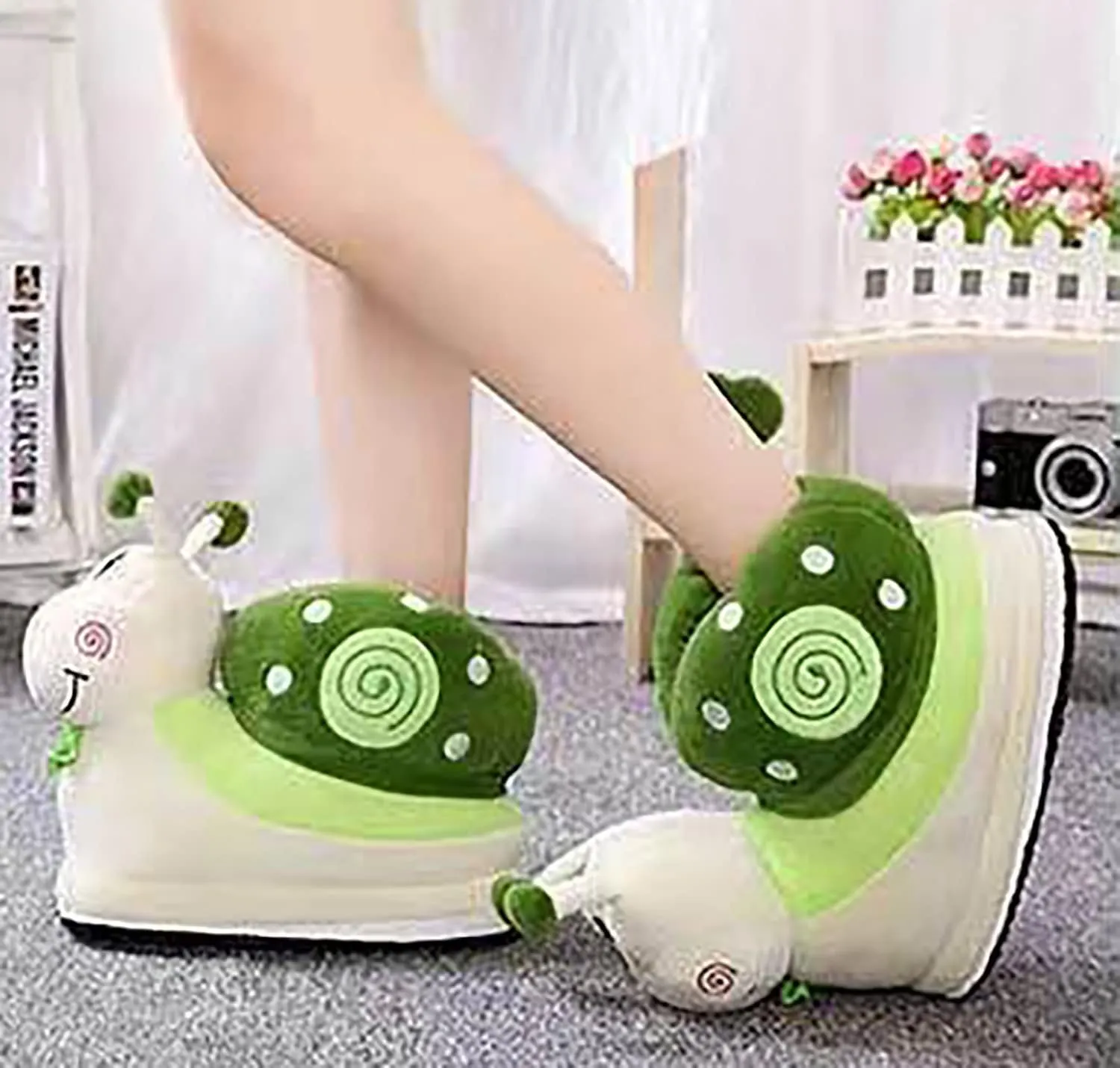 Cute Snail-Shaped Slippers - Warm Cartoon Cotton Slippers for Soft Winter Warmth