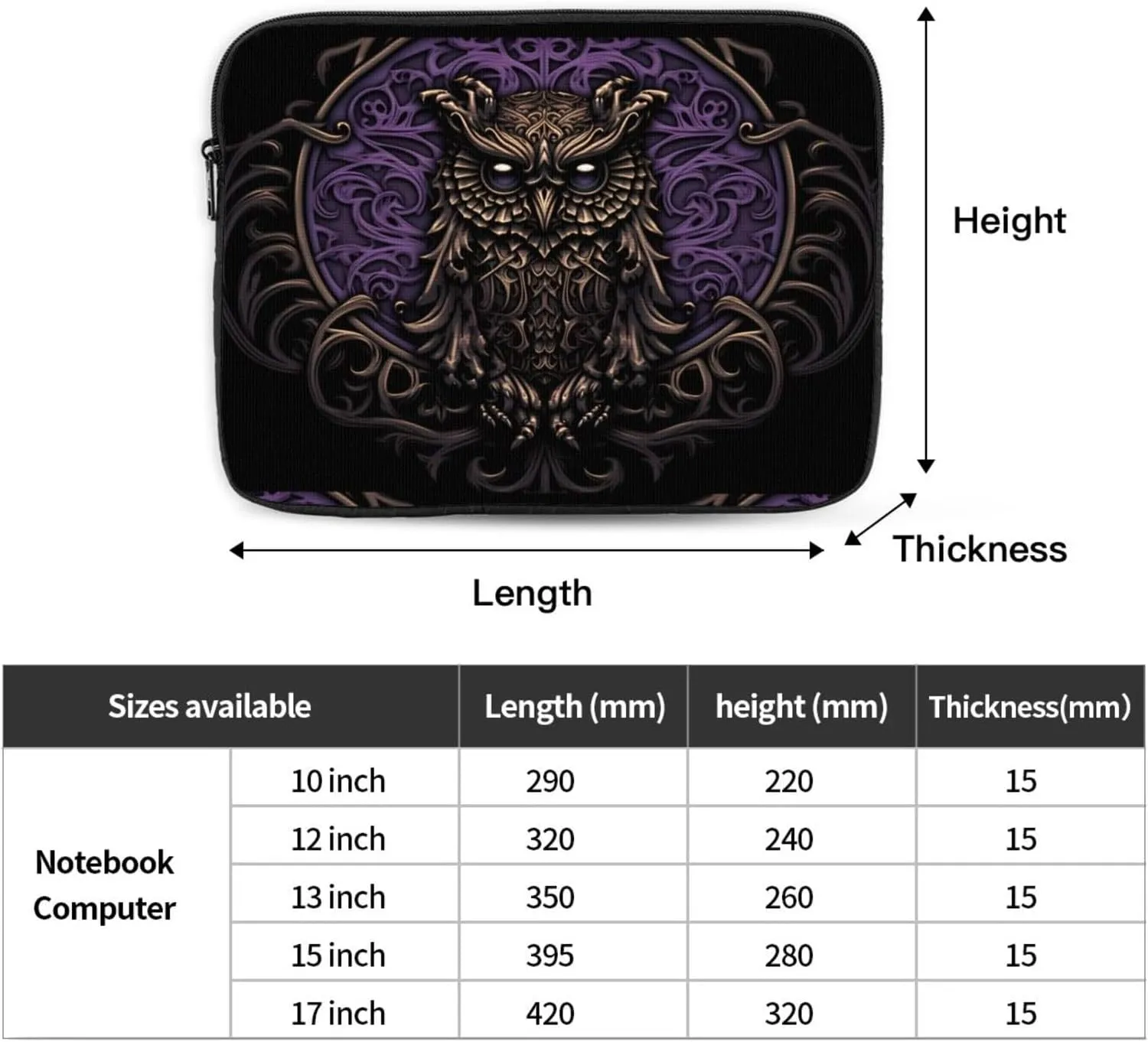 Dark Lords Laptop Inner Bag Laptop Sleeve Case Briefcase Carrying Laptop Cover