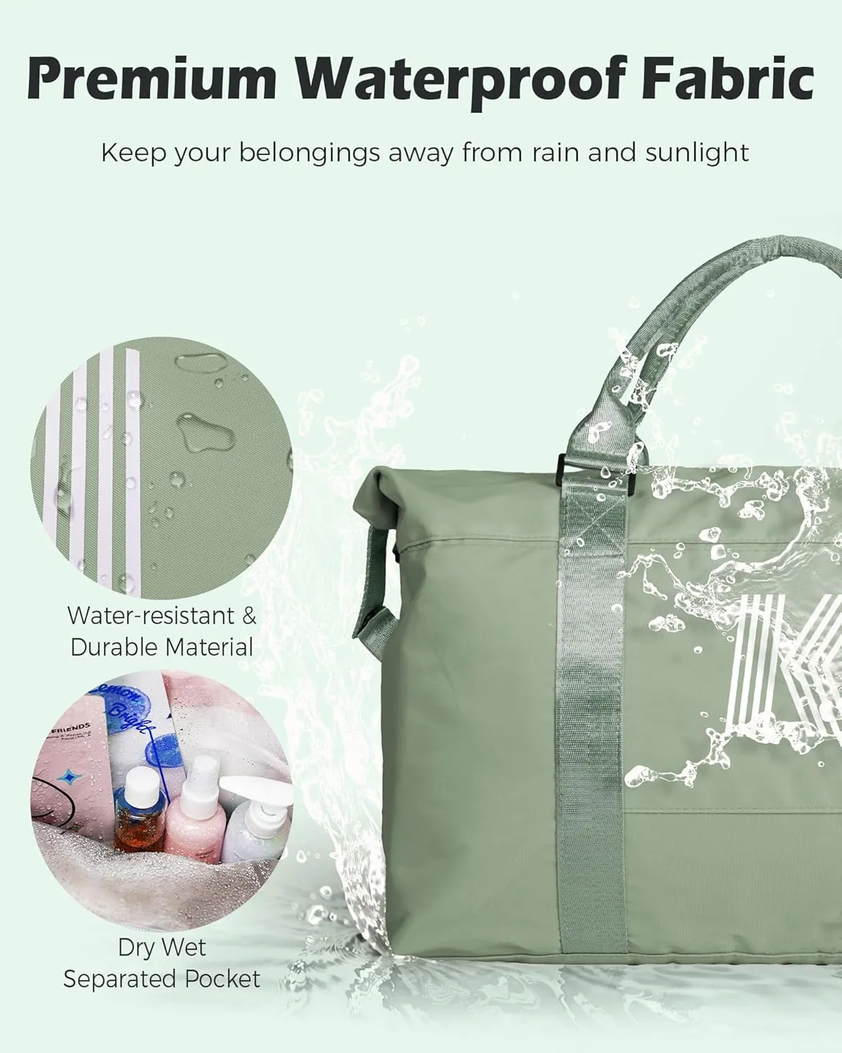 Daughter Gifts, Initial Travel Duffel Bag, Sports Bag, Personalized Weekender Bag with Shoulder Strap, Monogram Overnight Bag, Gift for Friend Sister Women gifts (Letter W)