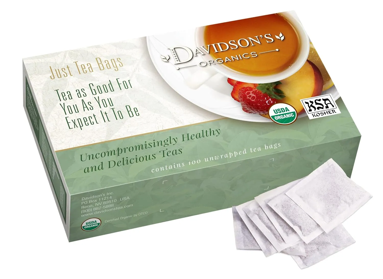 Davidson's Organics, Ayurvedic Infusions, Laxative, 100-count Unwrapped Tea Bags