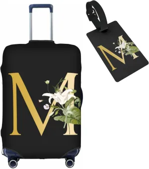 Decorative M Suitcase Protectors Elastic Washable Luggage Covers With Concealed Zippers For 18-32 Inch Luggage (Size S: Fits 18-21 Inch)