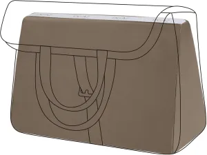 DGAZ Purse Pillow Insert for Hermes Halzan Bags, Memory Foam, Silky Pillow Shaper for Luxury Handbags(Etoupe Grey,Halzan25)