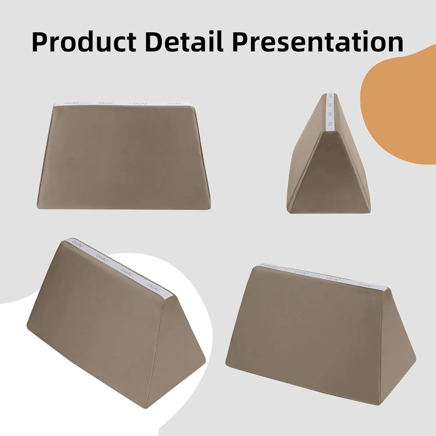 DGAZ Purse Pillow Shaper Insert,Luxury Handbag Tote Shapers, Memory Foam- Fits Birkin 20/25/30/35/40/45/50 Bag(Etoupe Grey,BK25 Retourne)