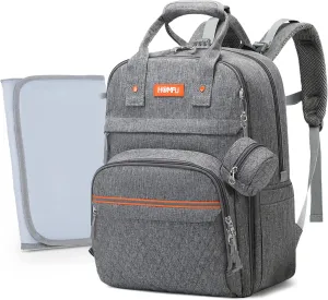 Diaper Bag BackpackMom Diaper Bag ToteTravel BackpacksMom & Dad Grey Waterproof Maternity Tote