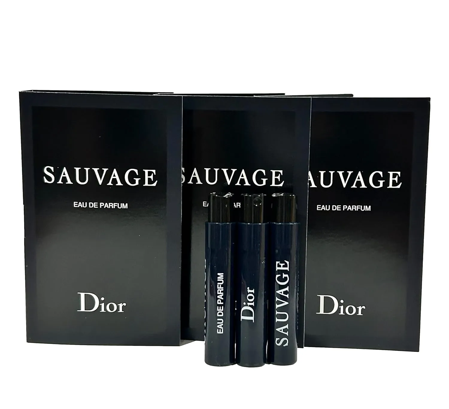 Dior Christian SAUVAGE MEN Sample Perfume EDP Vial 1 ml /0.03 oz - 3 PCS - Set of 3